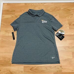 Indianapolis Motor Speedway Women's Nike Dri-Fit Golf Polo Shirt Gray Medium NWT